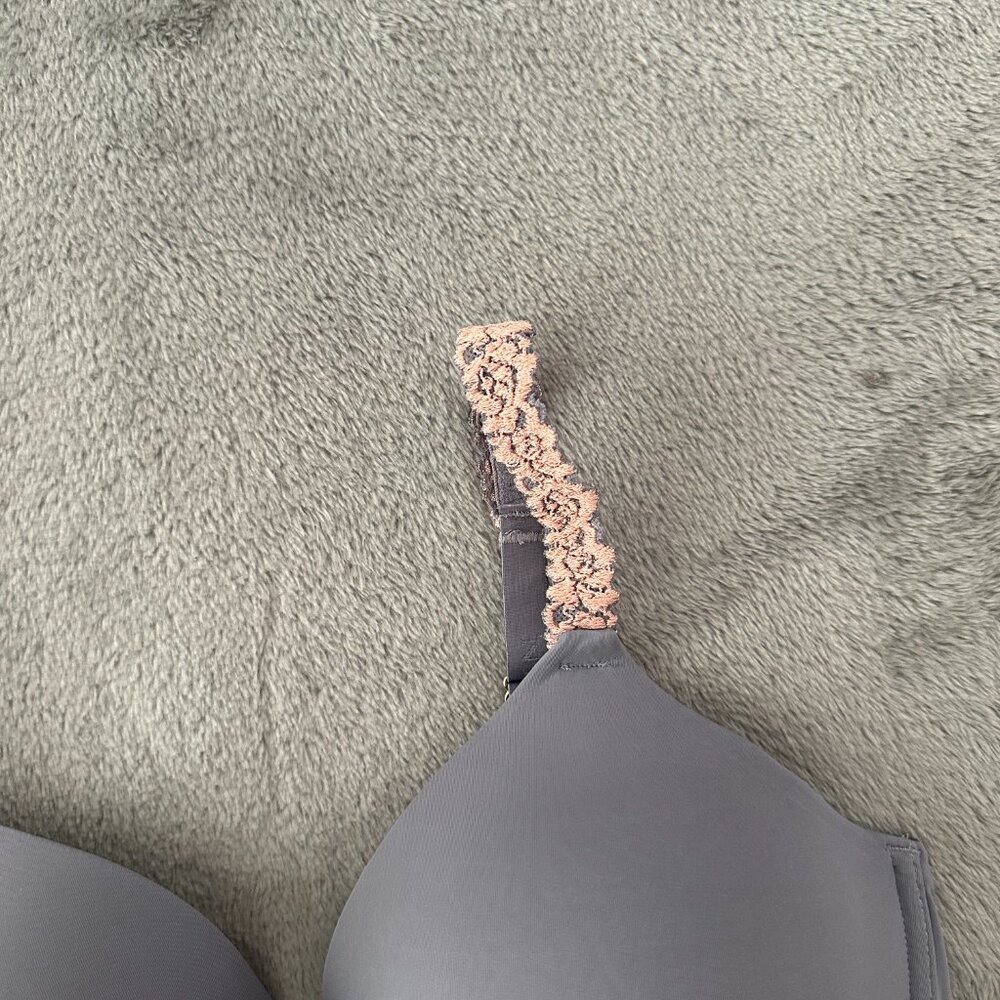Natori Rose Dream Custom Coverage Underwire Bra Women's 34DD Blue - Picture 2 of 6